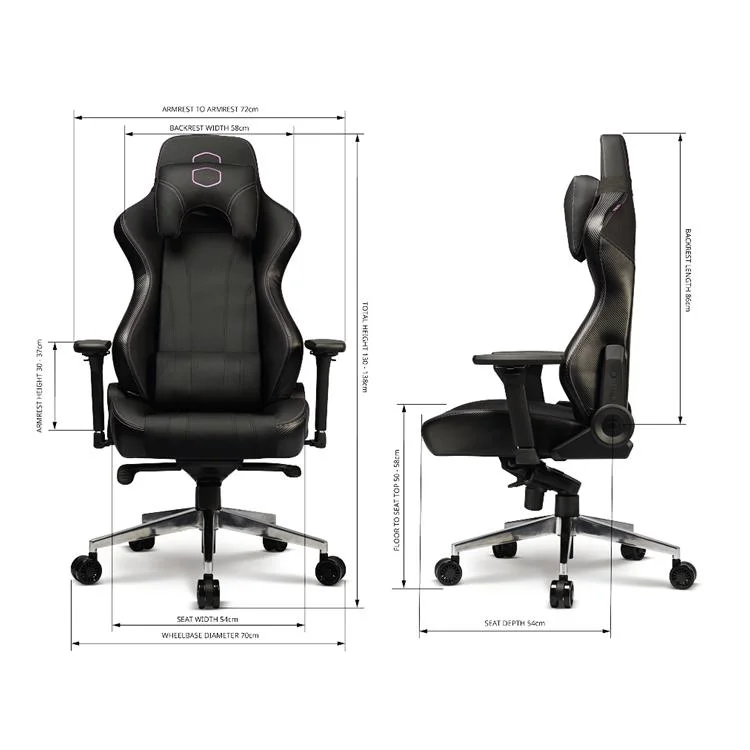 Factory Wholesale Leather Reclining Gamer Chair Office Furniture LED Light Bar Racer RGB Gaming Chair Modern Furniture